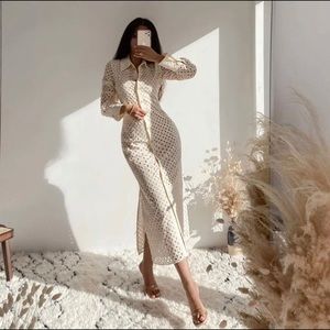 Zara eyelet dress